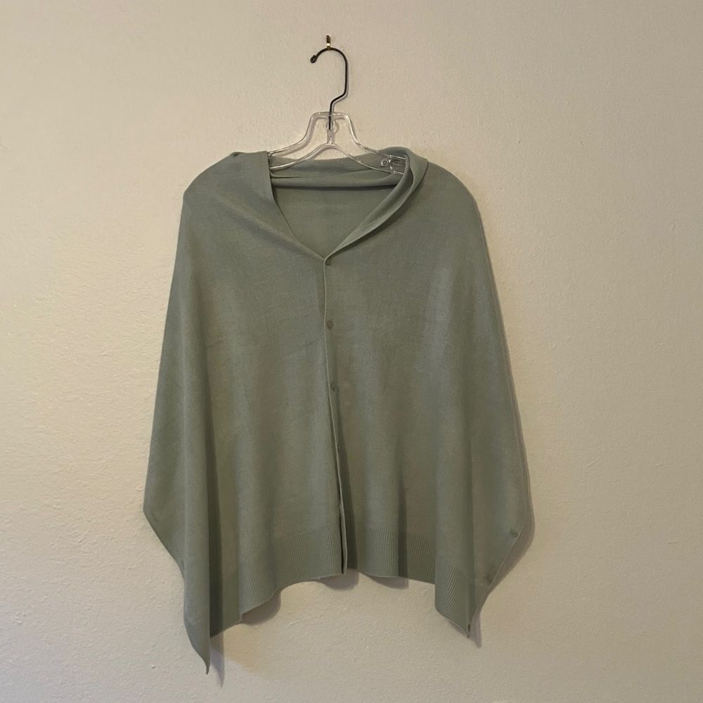 Blue Simply Noelle Shrug Poncho Sweater